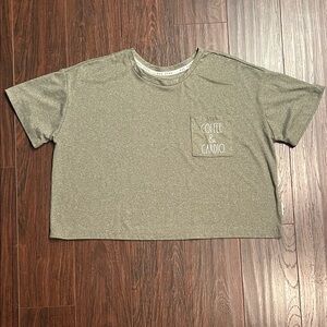 Rae Dunn Crop Top T-Shirt